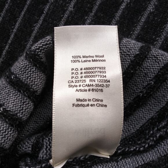 Wilfred 100% Merino Wool Mock Neck Sweater Top Womens M Gray Contemporary *Holes - Picture 9 of 12